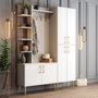 Hanah Home Viyana Da - Blanco y Oro